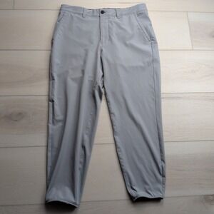 VRST Fairway Golf Joggers Mens 34 Gray Drawstring Slim Performance Pants Stretch